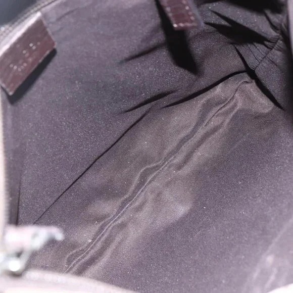 GUCCI GG Supreme Shoulder Bag PVC Beige Silver Auth 151520 - Picture 10 of 16